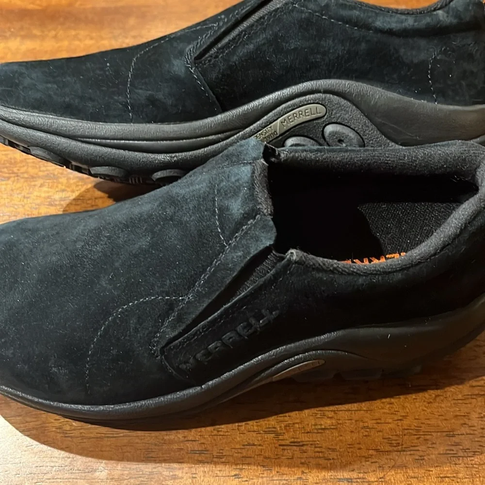 Merrell slip on shoes in black suede size 7.5 - Picture 9 of 9